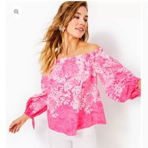 NWT Jamielynn Long Sleeve Shadow Dancer Engineer Print